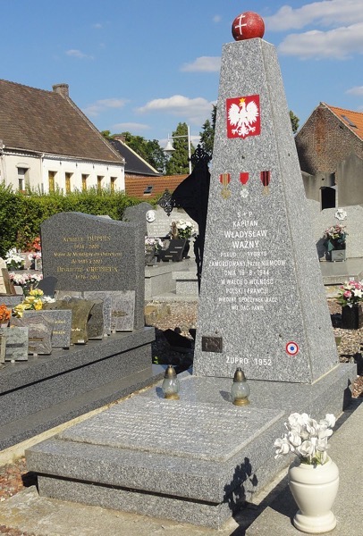 800px Montigny en Ostrevent Cimetière de l église Saint Nicolas 03 tombe de Władysław Ważny